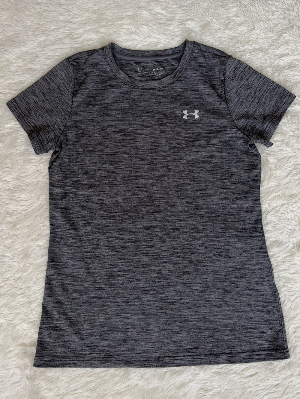 Under Armour Women's Charcoal Heather Short-Sleeve Tech Tee
